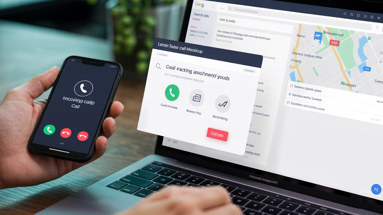 Inbound call system for home services showing Google Ads, Local Services Ads, and conversion pages driving tracked calls