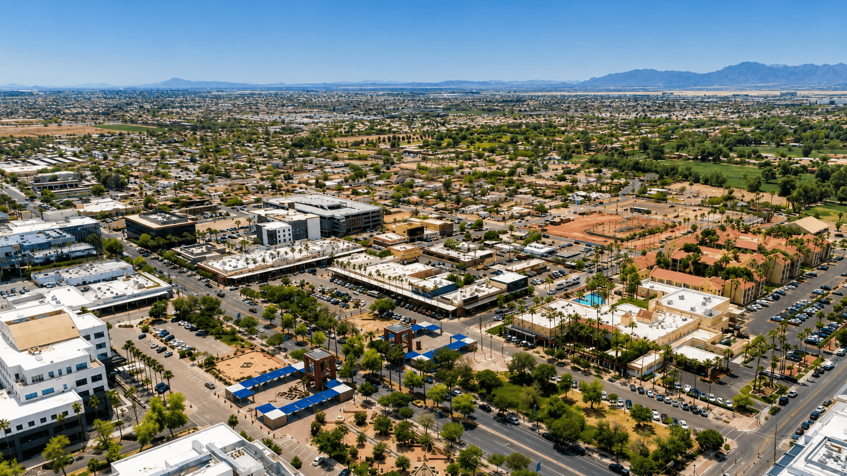 Downtown Chandler Arizona with San Marcos Golf Resort near Firm IQ local visibility service area