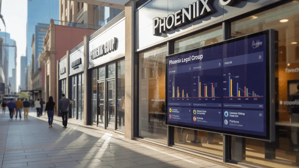 digital marketing for franchises and law firms in Phoenix Arizona with dashboards and multi-location visuals
