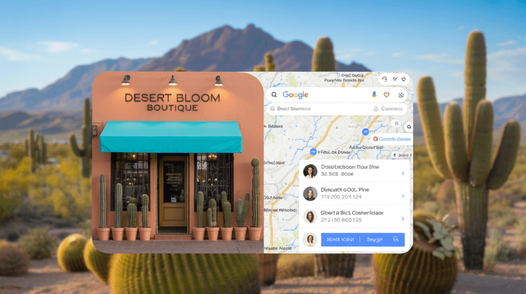 google business profile optimization in Phoenix Arizona with search map visuals
