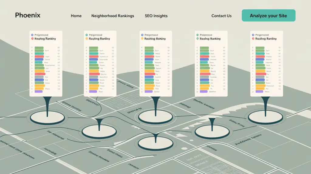 seo-optimized websites for multi-location brands in Phoenix Arizona with structure and local ranking visuals