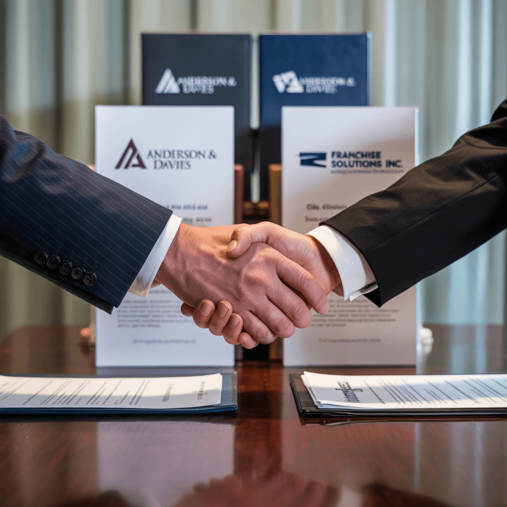 Partnership between local SEO agency and franchise business representatives