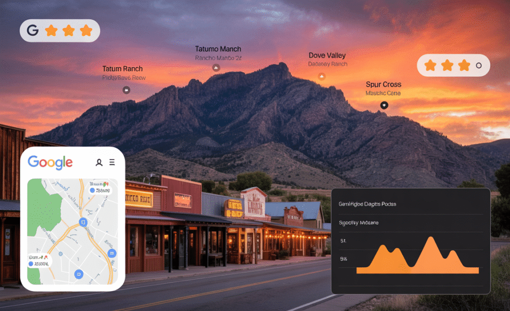 Local SEO and Google Business Profile optimization for Cave Creek businesses near Black Mountain, Rancho Mañana, and Cave Creek Road.