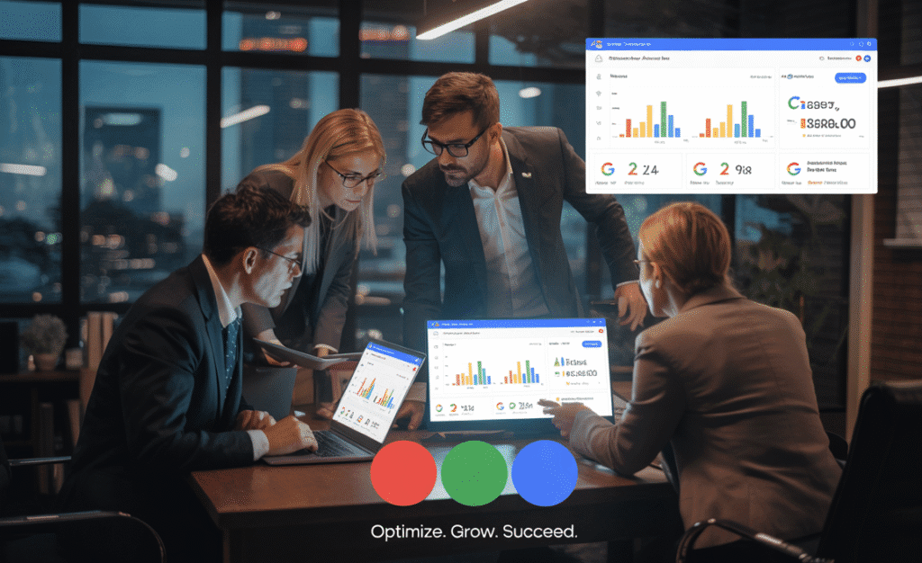 Lawyers and franchise owners in Chandler reviewing Google Ads campaign performance