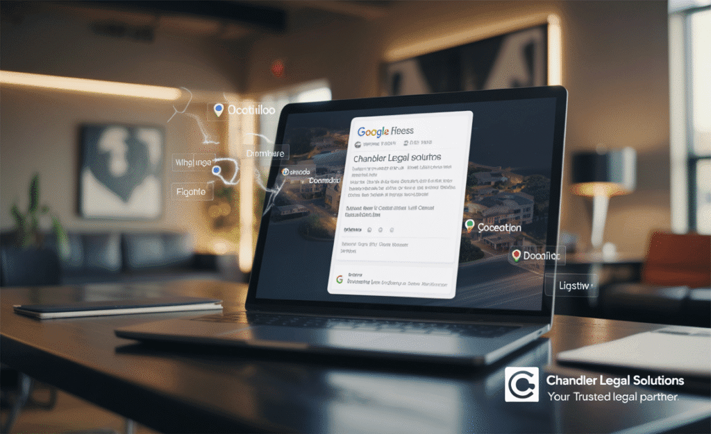 Google Business Profile optimization for law firms in Chandler AZ showing Map Pack ranking