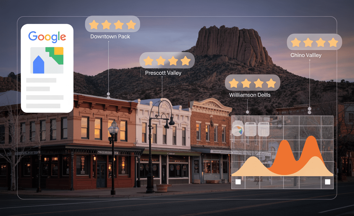 Local SEO and Google Business Profile optimization for Prescott businesses near Courthouse Square, Whiskey Row, and Granite Dells.