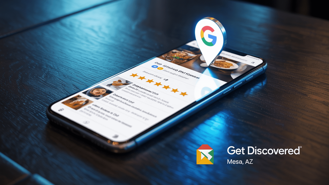 Optimized Google Business Profile for a Mesa franchise location showing full details, reviews, and photos